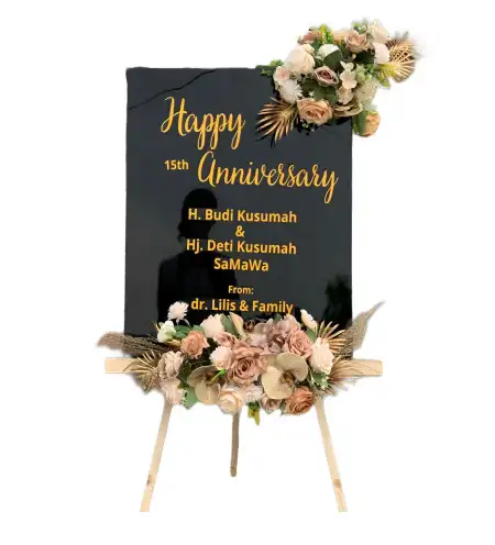 Papan Bunga Akrilik Wedding Venue Puncak Bogor